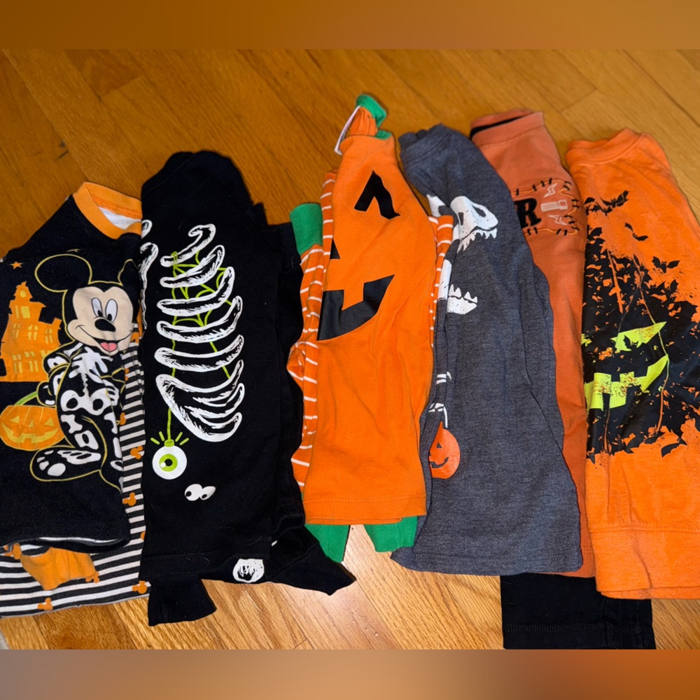Orange and Black Halloween bundle set